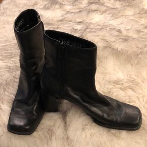 Nine West Genuine Leather Upper Bootie